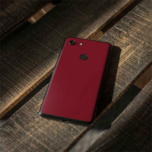 Burgundy Solid Google Pixel 3 XL Skin